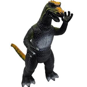 Vintage 1986 Godzilla Poseable Action Figure Dor Mei 15" Green Japanese Horror